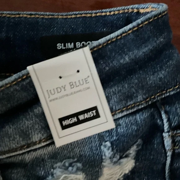 NWT Judy Blue Women's Blue Jeans Size 0/24 - Picture 10 of 12